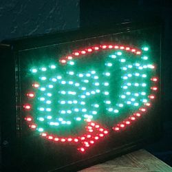 LED Take out sign 16”