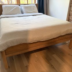 West Elm Queen Size Bed frame Solid Wood