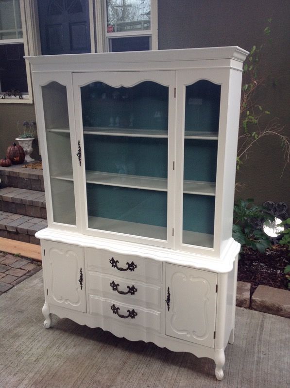 Vintage French Provincial China Cabinet
