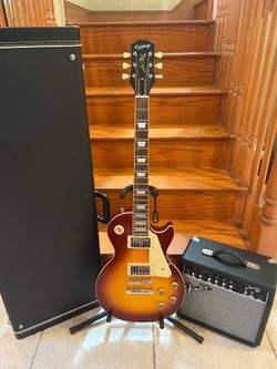 Epiphone 59 Reissue Les Paul w/ Hardshell Case, Fendee Amp