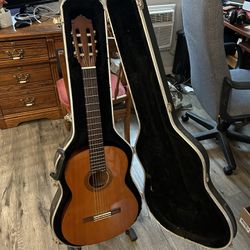 Yamaha CG-100SA Classical Guitar with SKB hardshell case