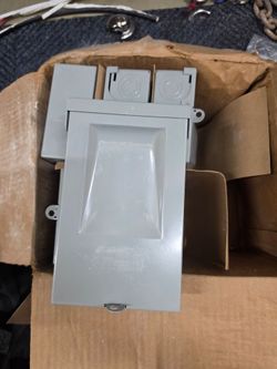 EATON Air Conditioning Disconnect Switch: Non-Fusible, 60 A, Single Phase, 240V AC, Galvanized Steel