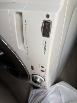 White Front-Load Dryer and washer machine