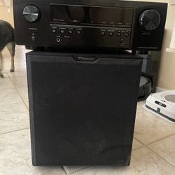 Denon AV Surround Receiver + Subwoofer 