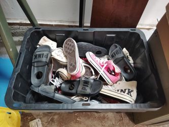 Victoria's secrets tennis shoes display models with holes drilled in them. Make offer for some or all not $1 please