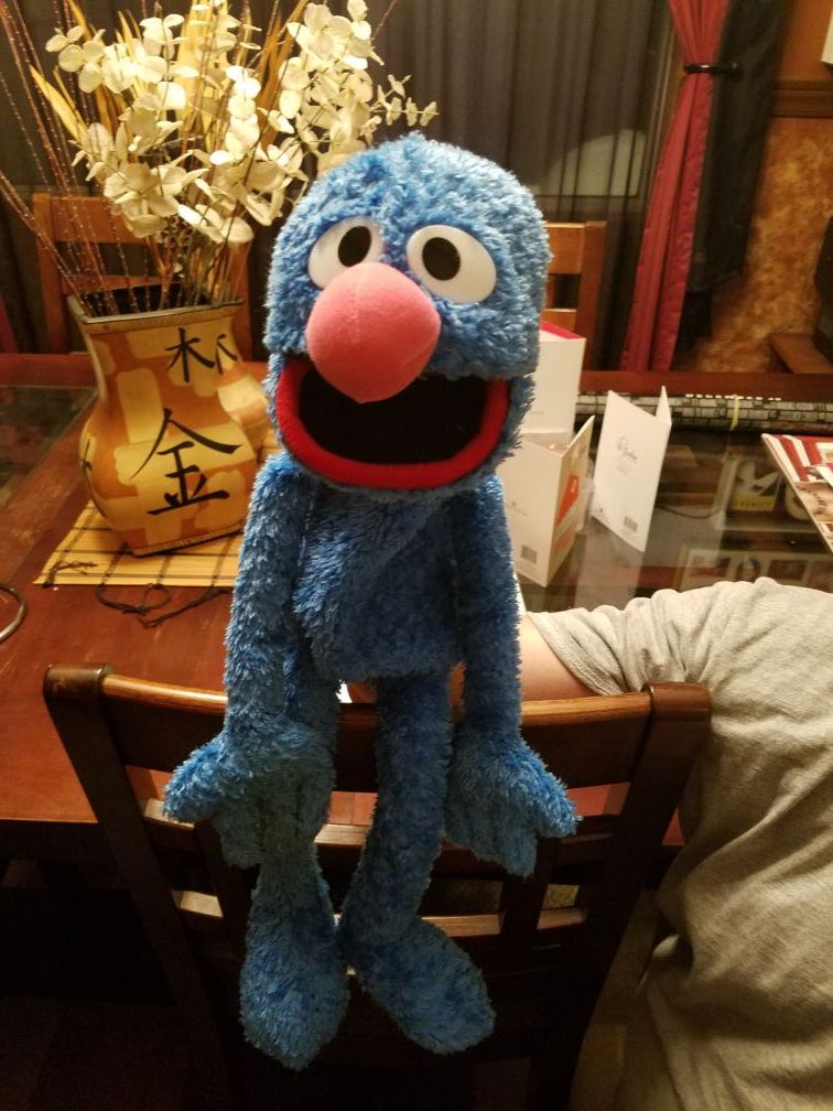 Sesame Street Grover replica puppet