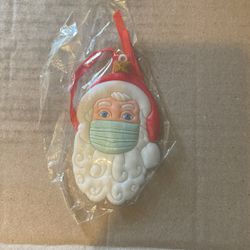 Santa Decoration with face mask 