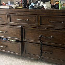 Wood dresser and tv stand