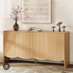 Adjustable Shelves Living Room Cabinet Brafabhome Accent Fluted