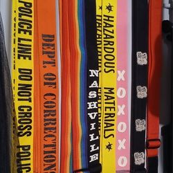 3 For $30, Mix And Match Any 3 Brand New Adjustable Guitar Straps With Heavy Leather Ends 