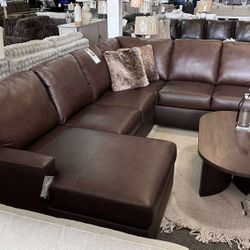 Take Home Pay Later Only $39 Down Payment 🌟 Genuine Leather Living Room Furniture Set 