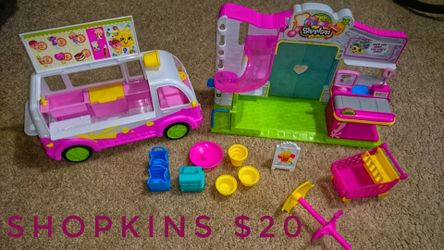 SHOPKINS SmallMart and Ice Cream Truck