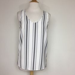 Brand New Women's 14th And Union Stripe Flowy Tunic Tank Top Size Small