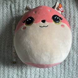 Roxie The Pink Fox Ty Squish