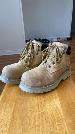 STEEL TOE LEATHER WORK BOOTS SIZE 9.5 MEN