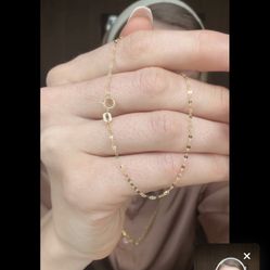 14k Solid Gold 7” Mirror 