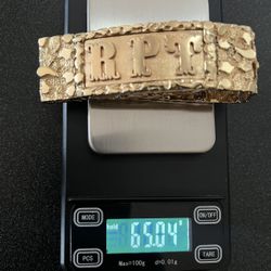 14K gold Nugget Bracelet 