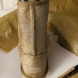 Ugg Boots Gold Size 4 Girls 