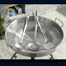 DISCO CON TAPADERA Y PARRILLA Y UTECILLOS 