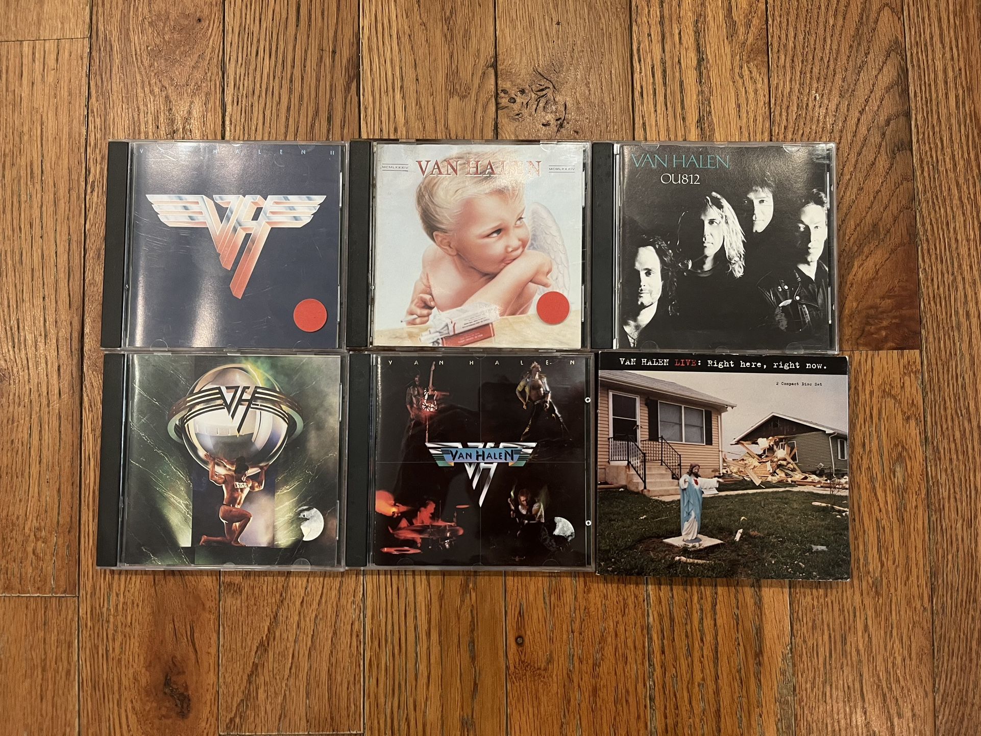 Van Halen CD Music Lot 5150 Fair Warning 1984 Live Right here Right Now