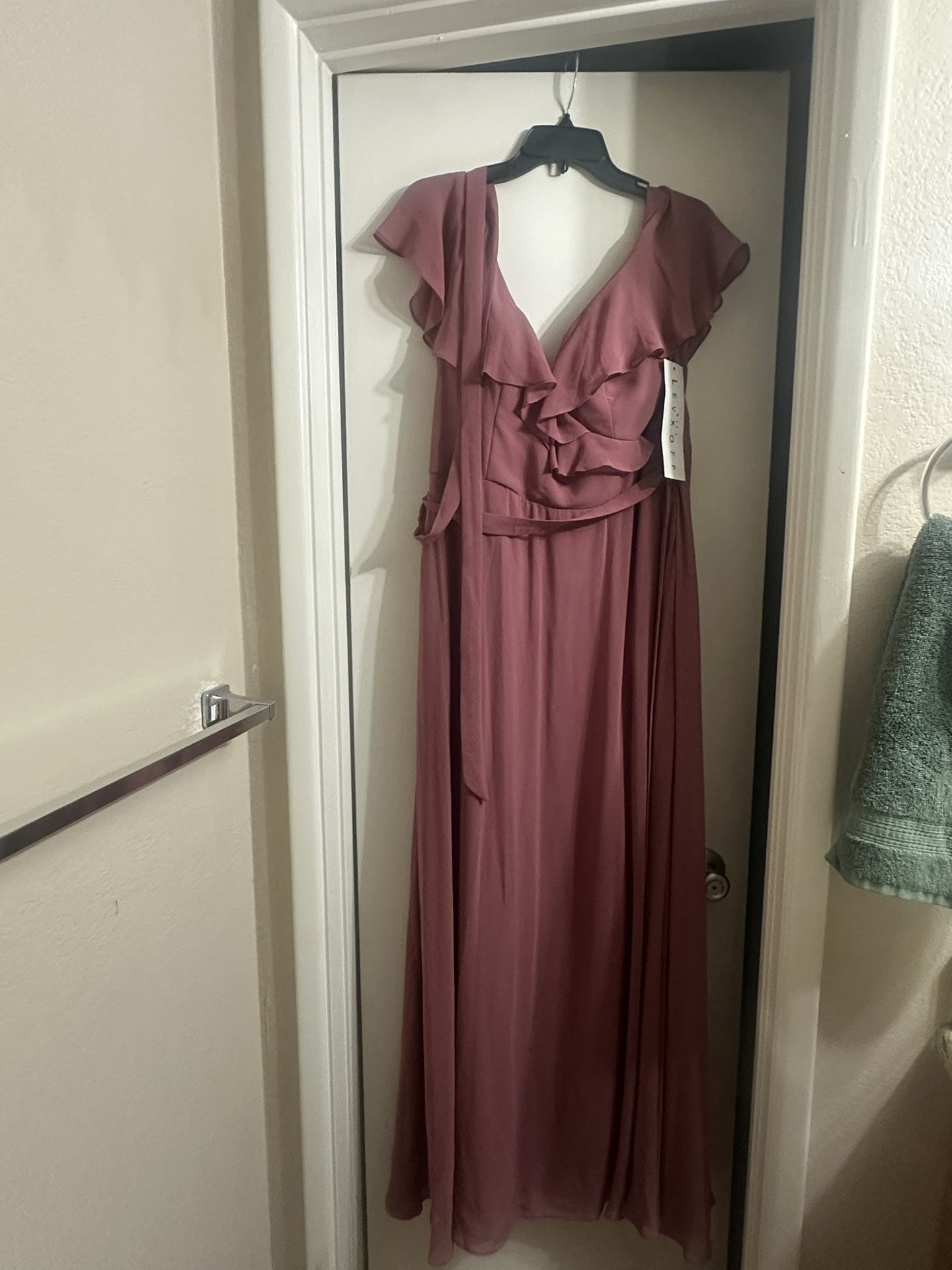 Bill Levkoff Rosewood “Selena” Bridesmaid Dress