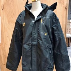 Men's Waterproof Ski Jacket Fleece Lined Mountain Raincoat, XL

