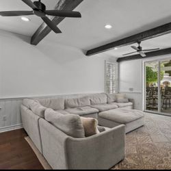 Sectional With ottoman 