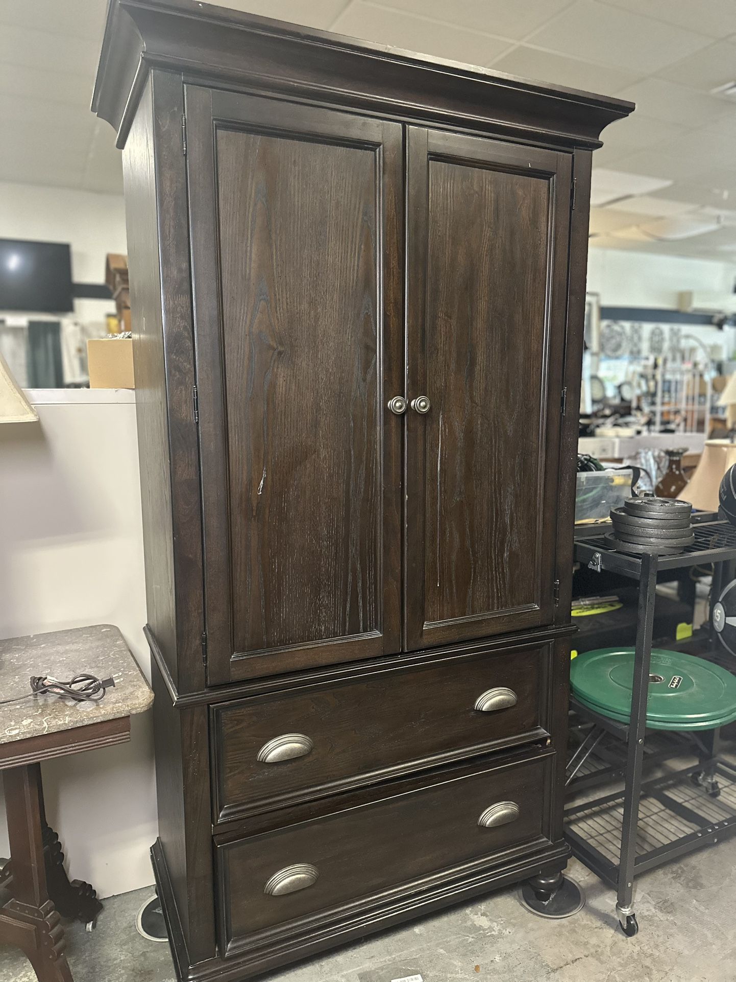 Dark Brown Wardrobe Cabinet