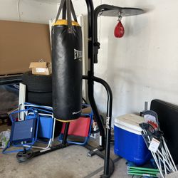Punching bag With Stand And Speedbag 
