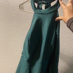 Emerald Green Short Dress