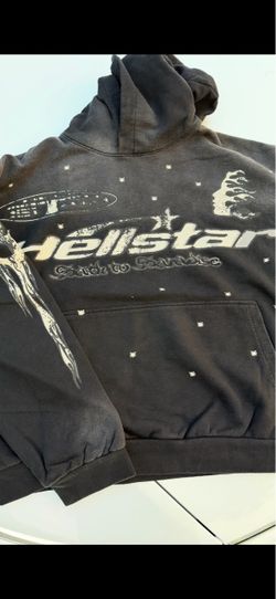 Hell star hoodie black medium
