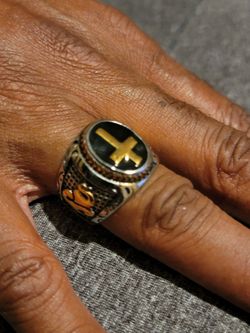 Beautiful Cross Ring Men 10