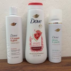 Dove body wash shampoo bundle