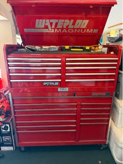 Fully loaded standing tool box