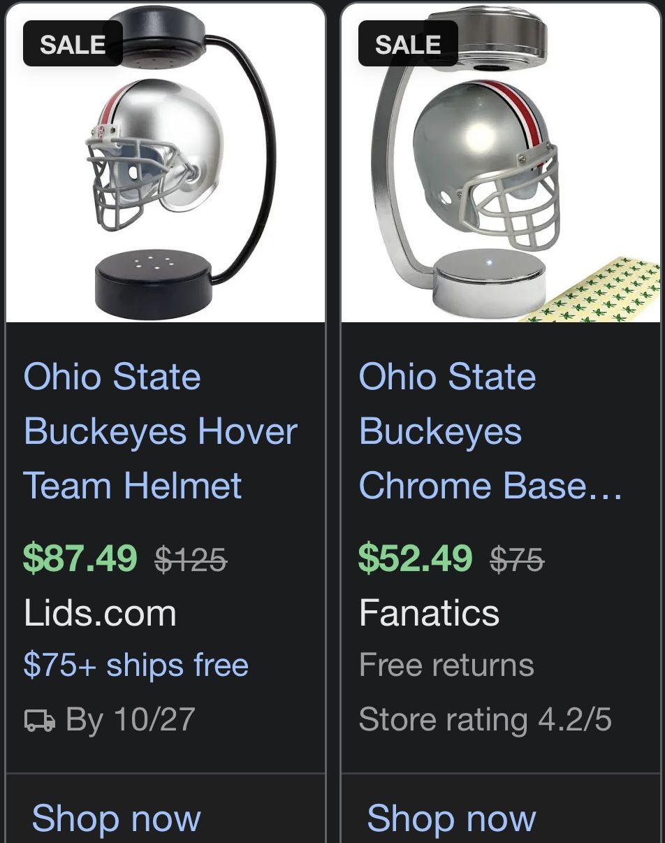 Ohio State Hovering Helmets 