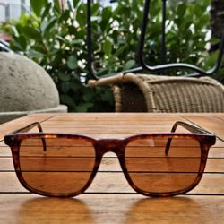 Ray‑Ban W1702 Chromax Tortuga • 1993 USA • Amber Glass