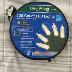 New 120 Count LED Christmas Lights