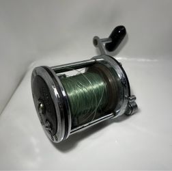 Penn Jigmaster High Speed 505HS Conventional Fishing Reel Vintage Made in USA Star Drag Saltwater Sportfishing Tackle Black Chrome Overhead Boat Casti