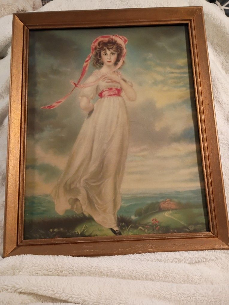 Vintage Pinky At The Watering Place