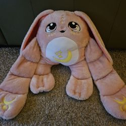 Moon Pals Mylo Pink Bunny Weighted Plush