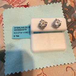 Moissanite Stud Earrings