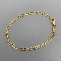 14k Gold Gucci Link Bracelet 7.5”
