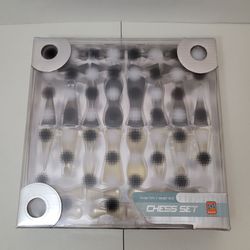 Karim Rashid Black White Chess Set Original Case Bozart 2001 Read Description!