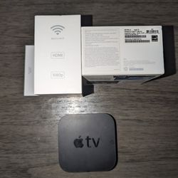Apple TV 3rd Gen - No Remote Or Power Cable 