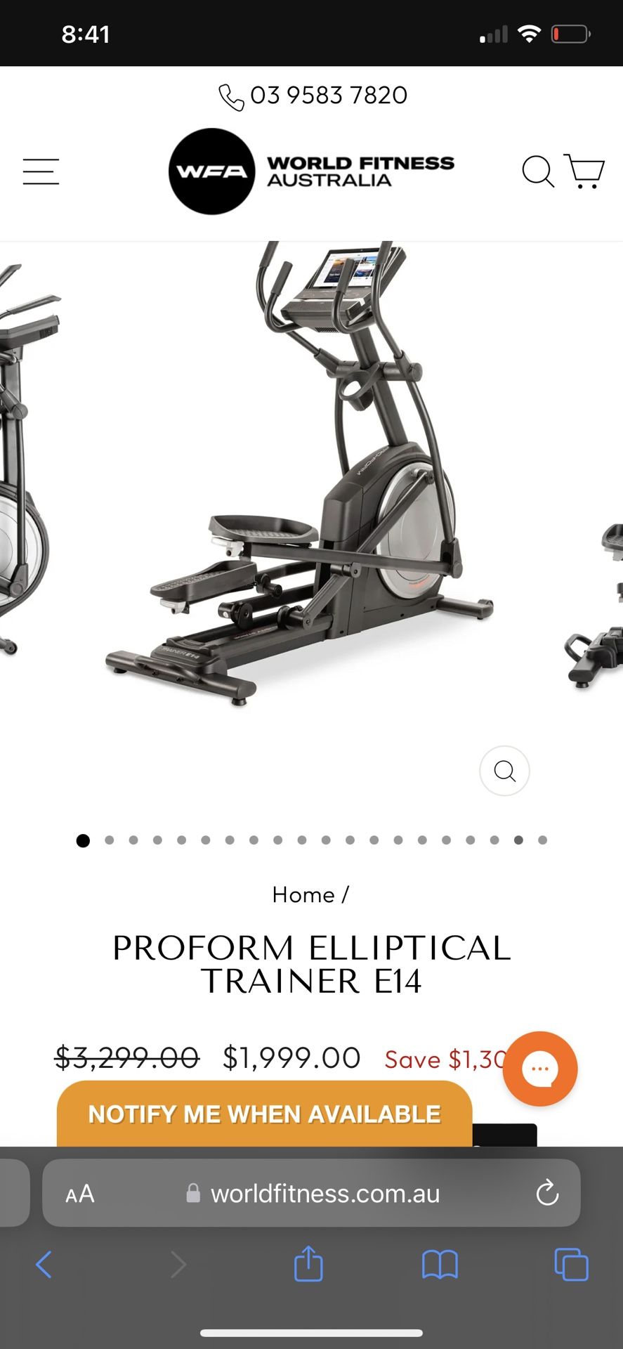 ProForm Eleptical Trainer E14