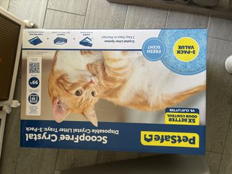 Scoopfree Crystal Litter Trays x4