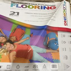 8 Piece Floor Mat Reversible Multi-purpose flooring mat Home Gym Excercise Mat Commercial Grade