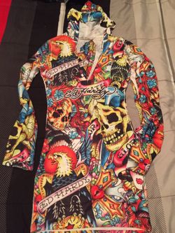 Ed hardy hoodie dress sales