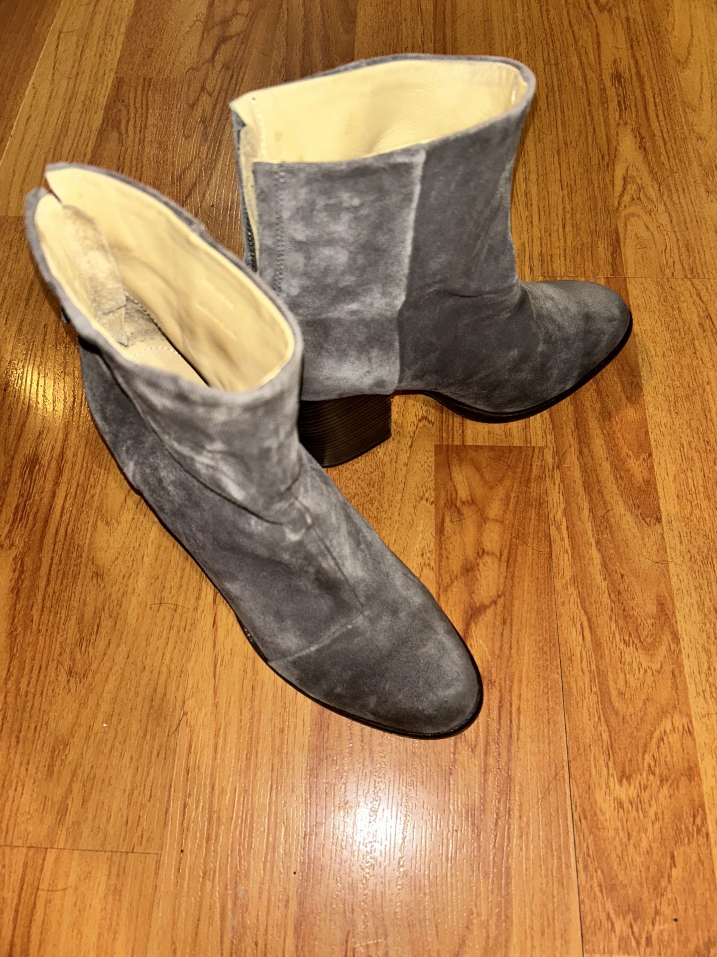 Rag & Bone gray suede ankle boots, size 8.5