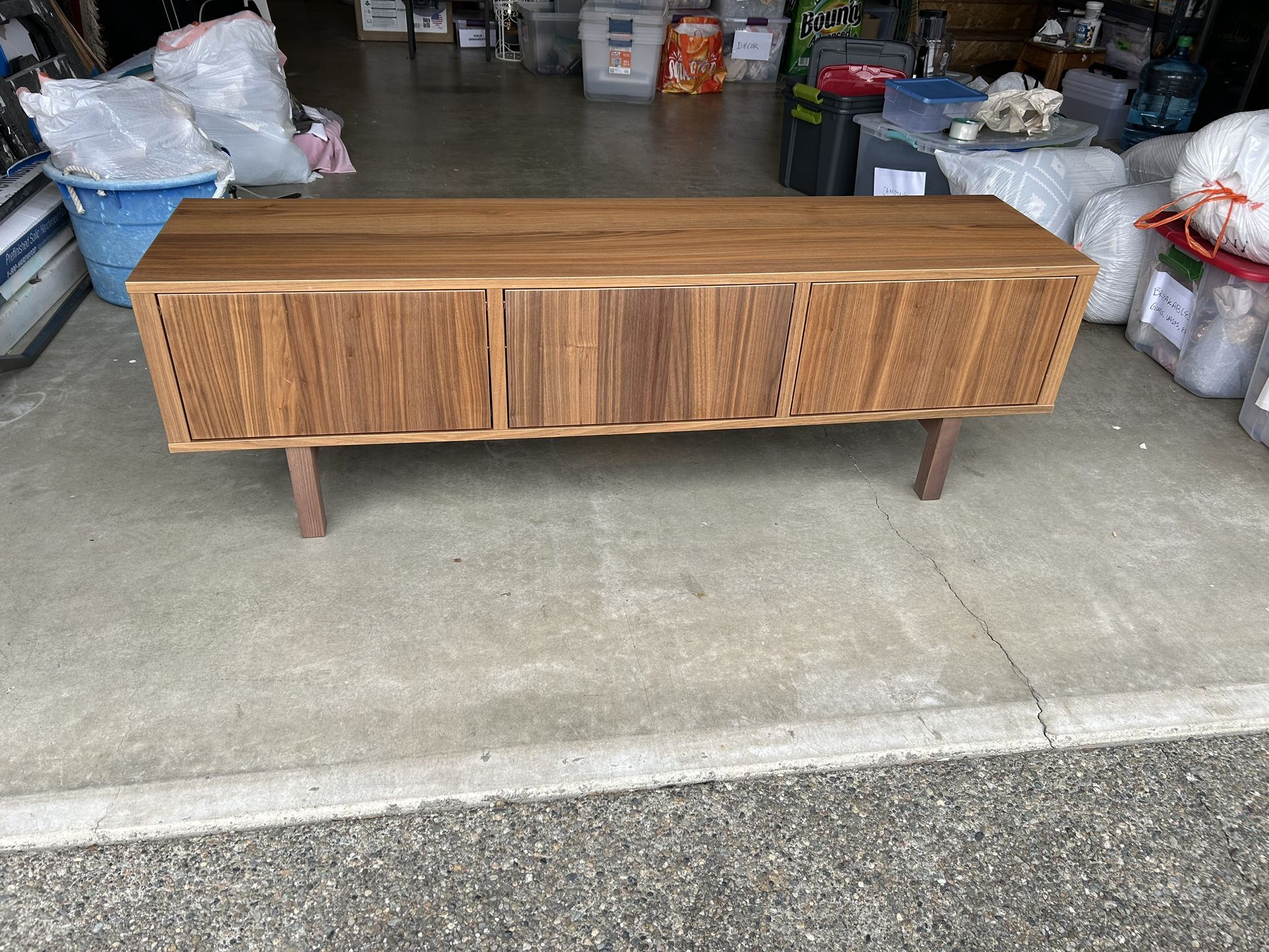 IKEA - STOCKHOLM TV unit, walnut veneer, 63x15 3/4x19 5/8 "